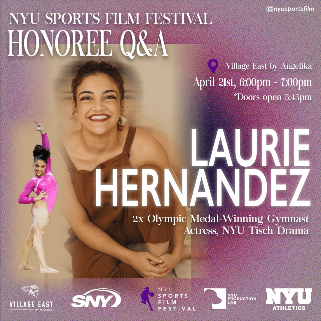 Honoree Q&A with Laurie Hernandez graphic