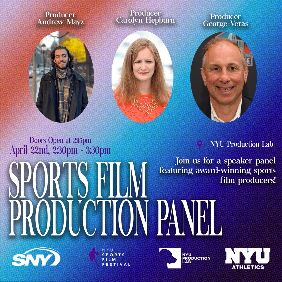 Sports Film Production Panel graphic