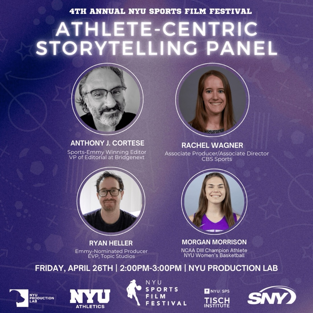 Athlete-Centric Storytelling panel graphic